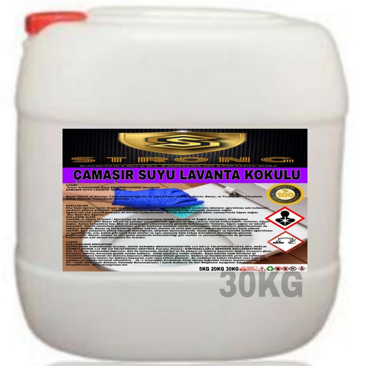 Strong Lavanta Kokulu Beyazlar İçin Sıvı Çamaşır Suyu 30 kg