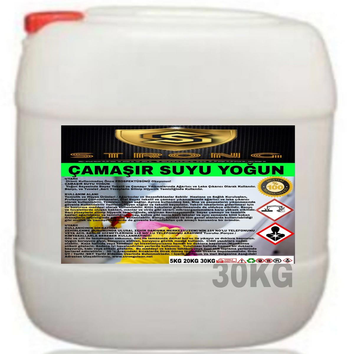 Strong Yoğun Kıvamlı Beyazlar İçin Sıvı Çamaşır Suyu 30 kg