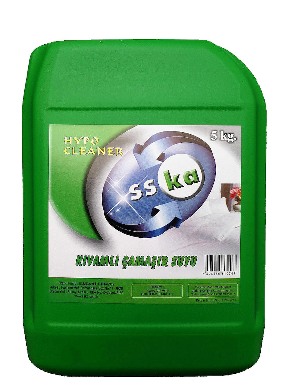Sska Beyazlar İçin Konsantre Sıvı Çamaşır Suyu 5 kg