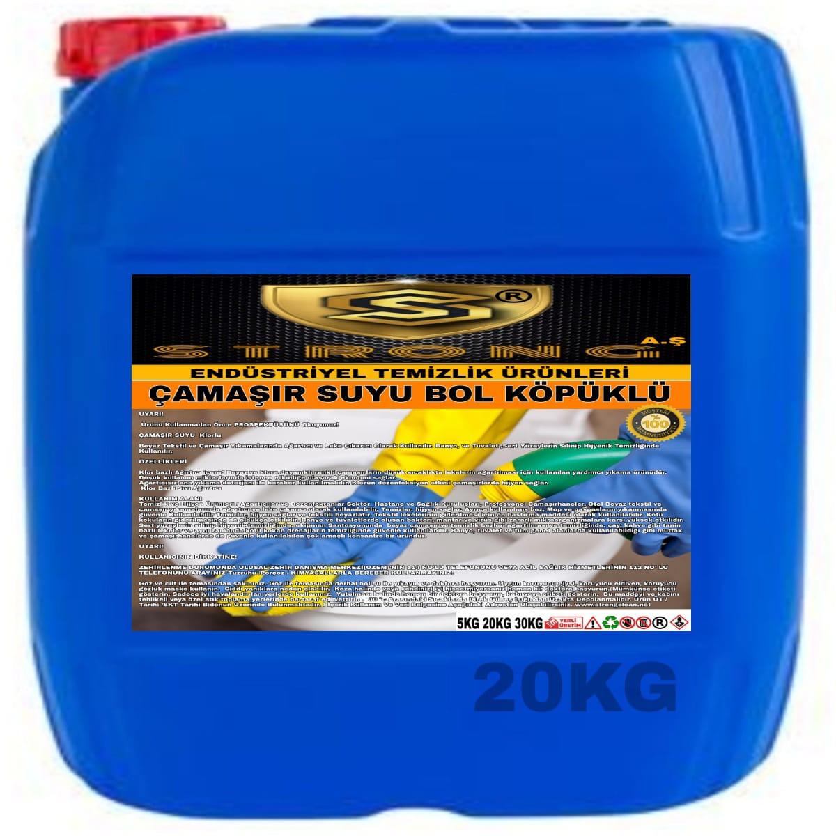 Strong Köpüklü Renkliler İçin Sıvı Çamaşır Suyu 20 kg