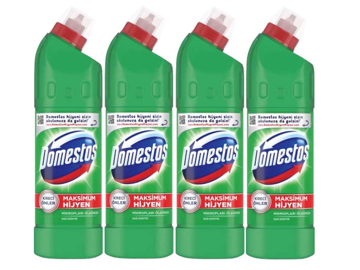 Domestos Dağ Esintisi Beyazlar İçin Jel Çamaşır Suyu 4x750 ml