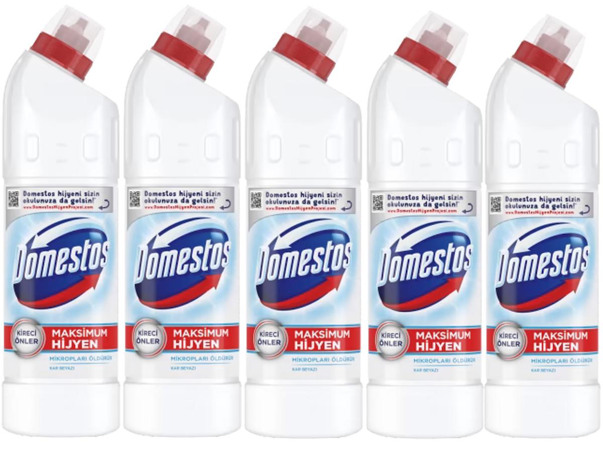 Domestos Beyazlar İçin Sıvı Çamaşır Suyu 5x750 ml