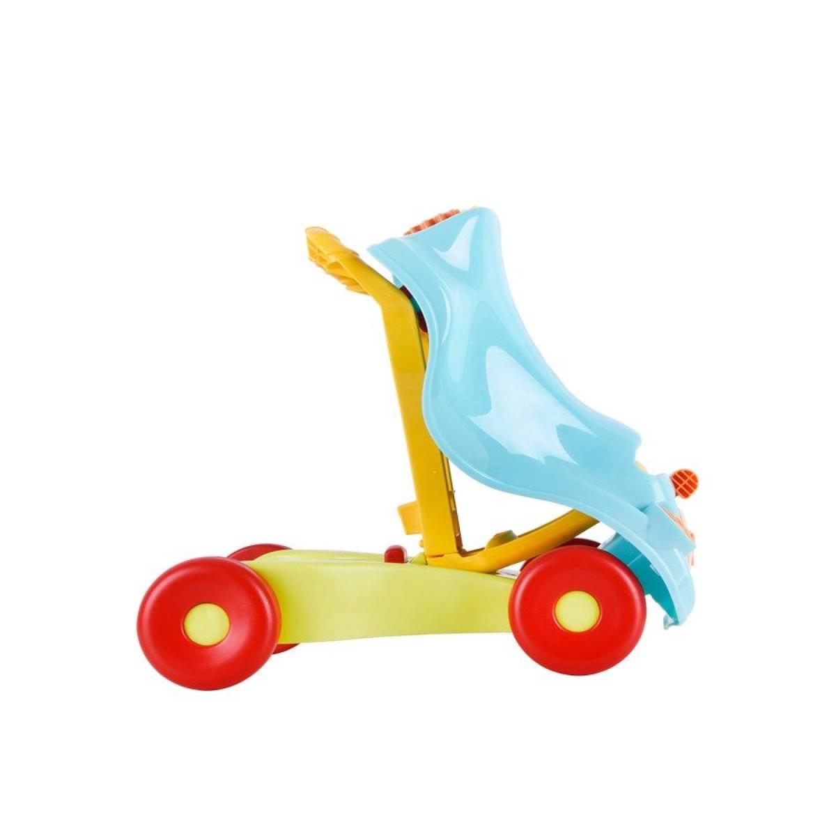 Zuzu Toys Arabalı 4 Tekerlekli Oyuncaklı Yürüme Arkadaşı Yürüteç Mavi