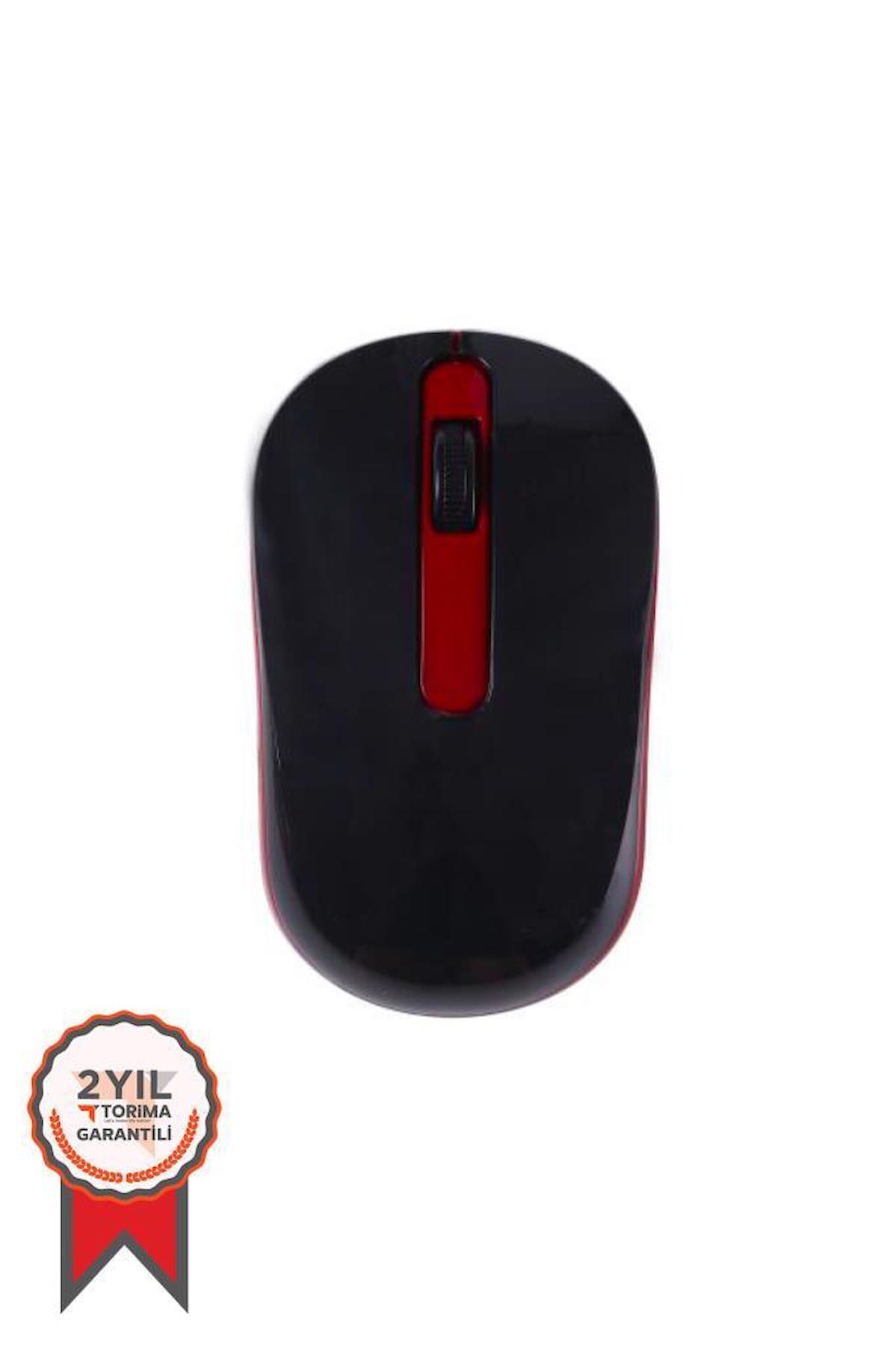 Torima Tm-10 Ergonomik Kablosuz Kırmızı Mouse
