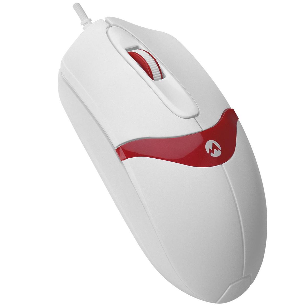 Everest SM-220 Kablolu Beyaz - Kırmızı Optik Mouse