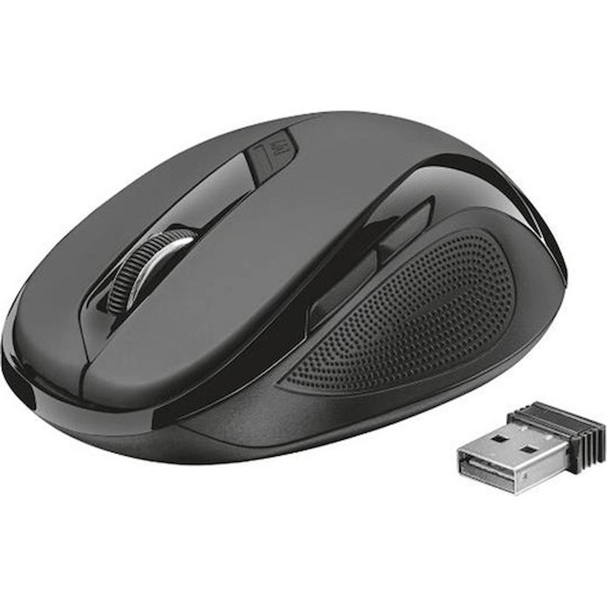 Trust 21949 Ergonomik Kablosuz Siyah Optik Mouse
