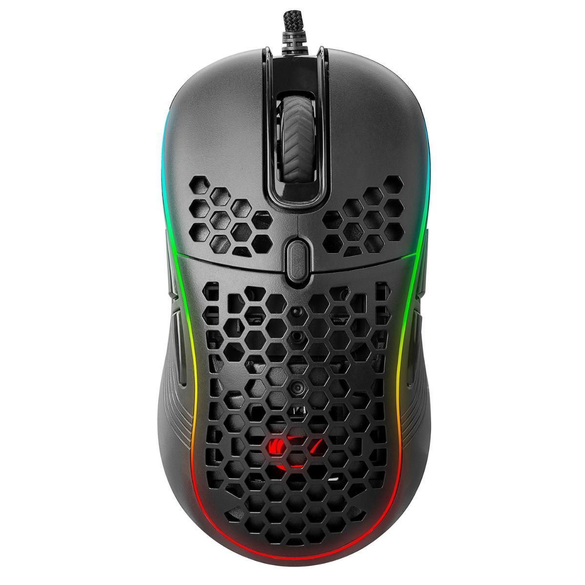Rampage SMX-R85 RGB Makrolu Kablolu Siyah Gaming Mouse