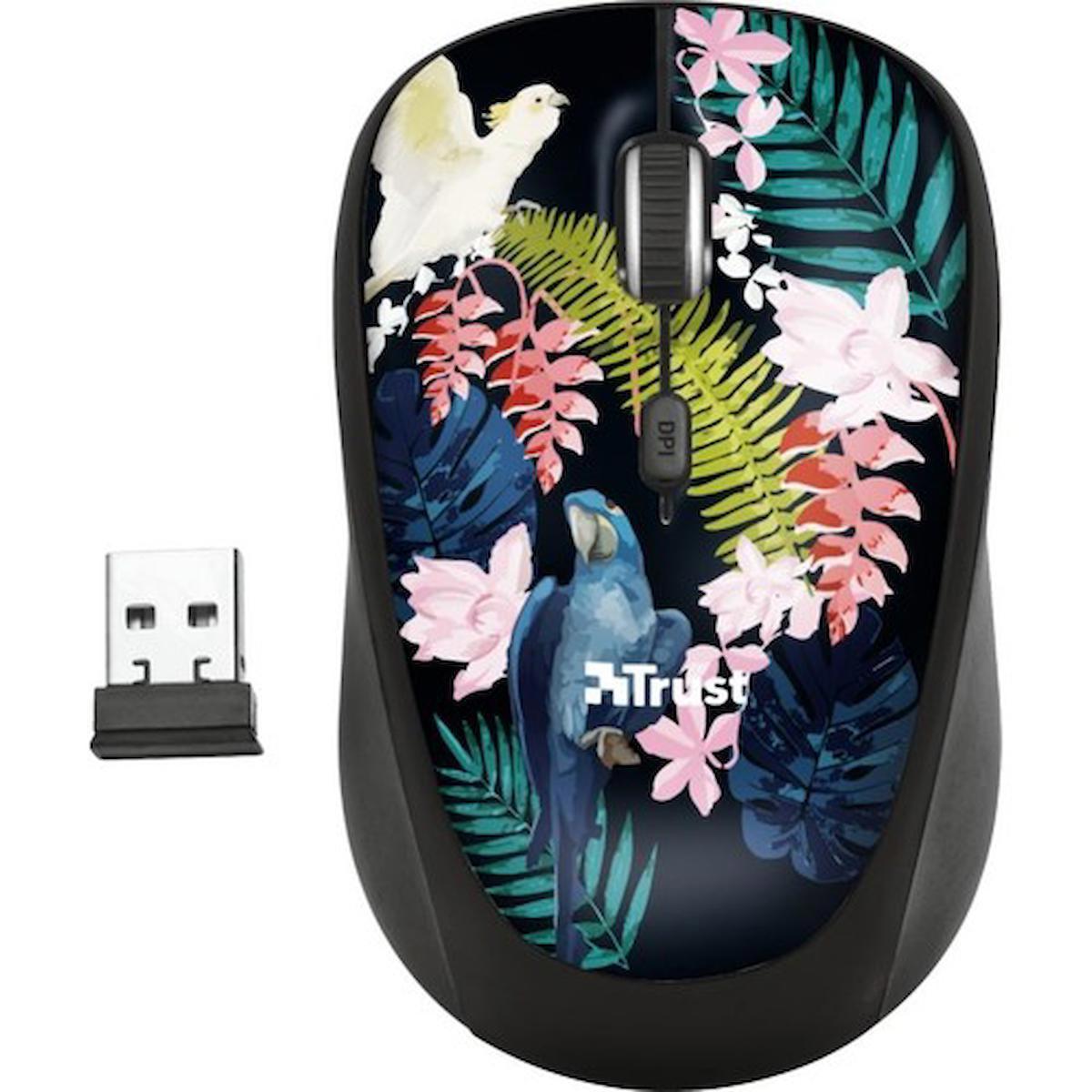 Trust 23387 Ergonomik Kablosuz Siyah Optik Mouse
