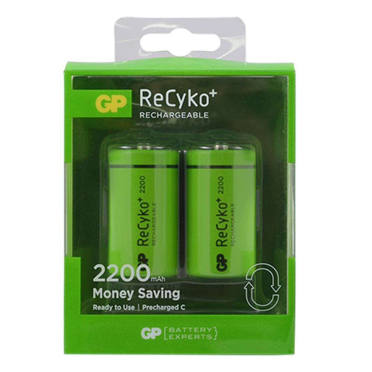 Gp Recyko 1.2 V 2200 mAh Ni-Mh C / Orta Şarjlı Pil 2'li