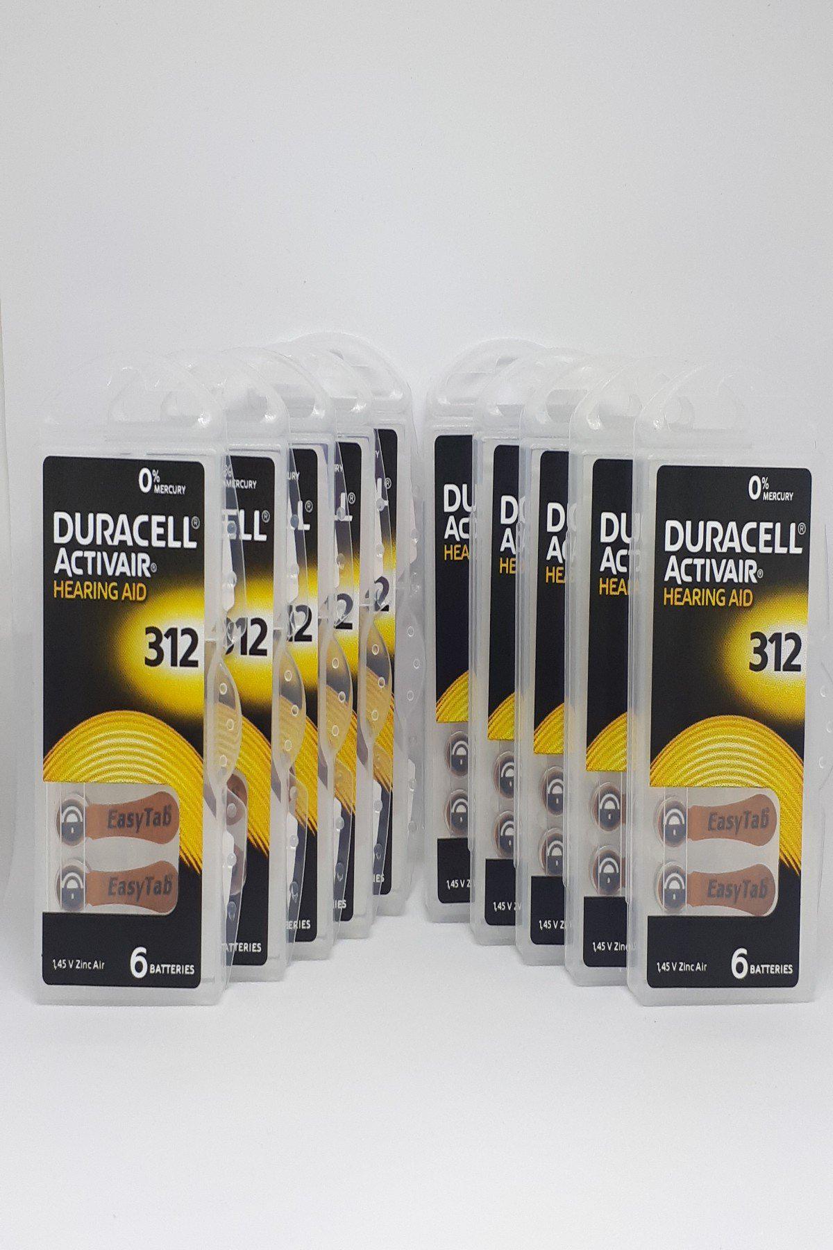 Duracell 312 1.45 V Çinko Düğme Pil 6x10'lu