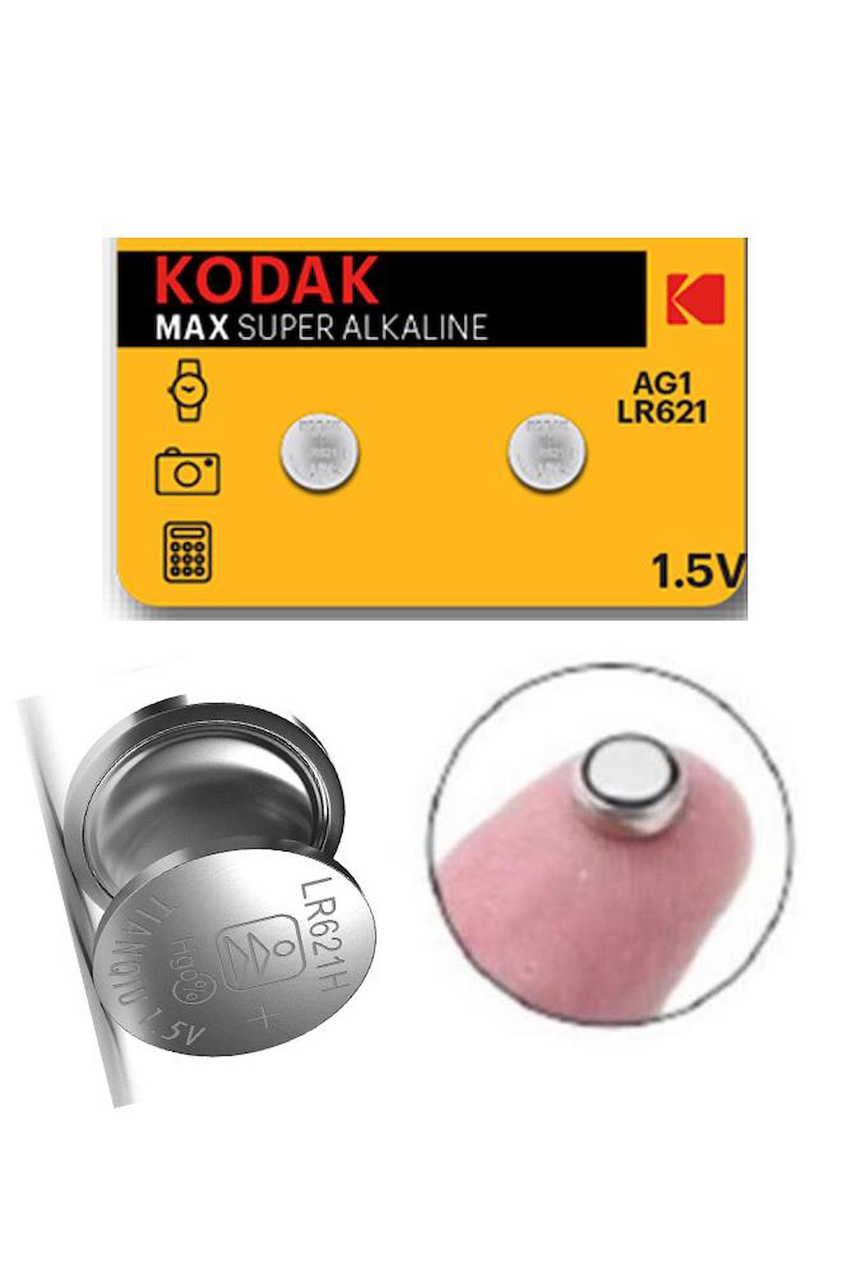 Kodak Ag1 LR621 1.5 V Alkalin Düğme Pil 2'li
