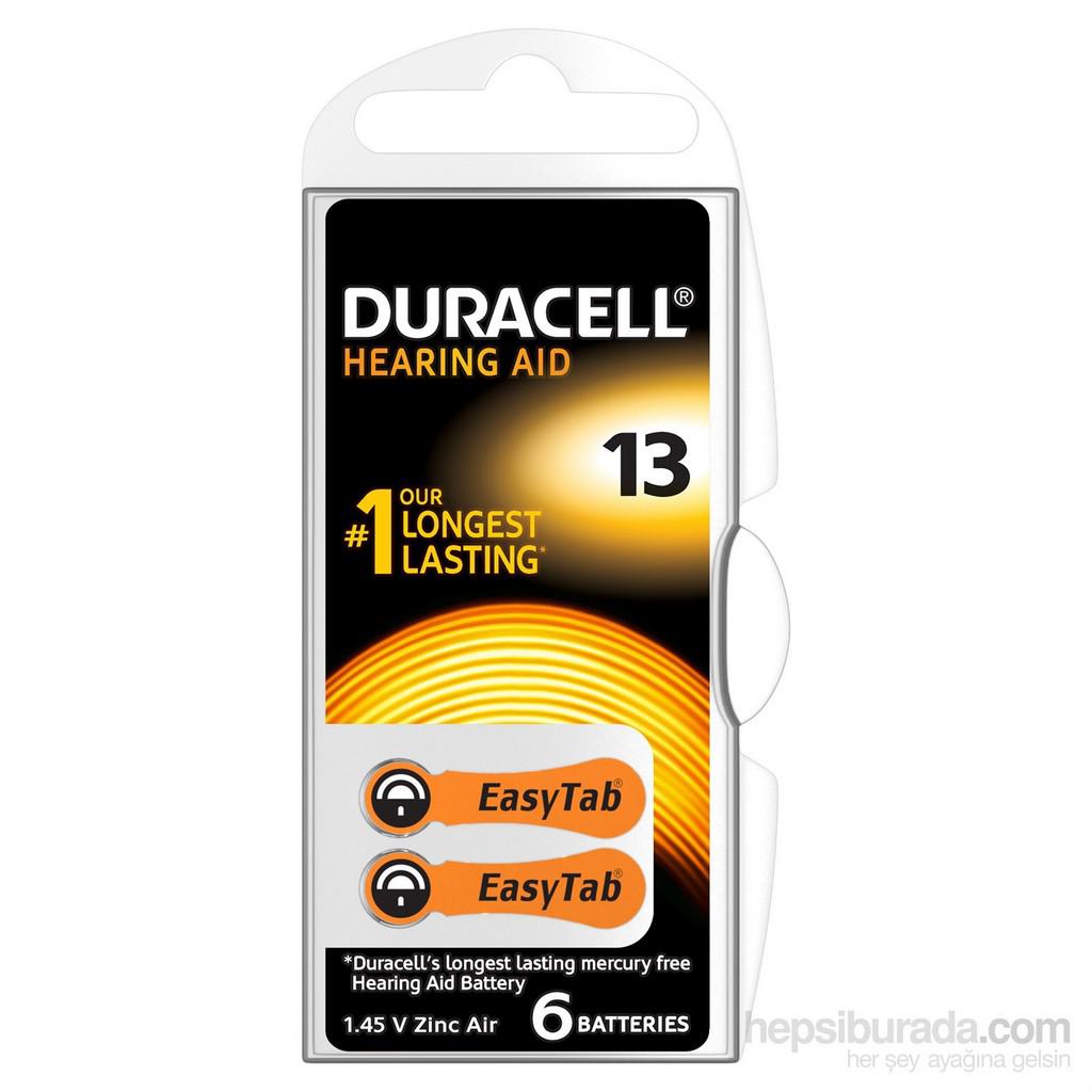 Duracell Activair 13 1.45 V Çinko Düğme Pil 6'lı