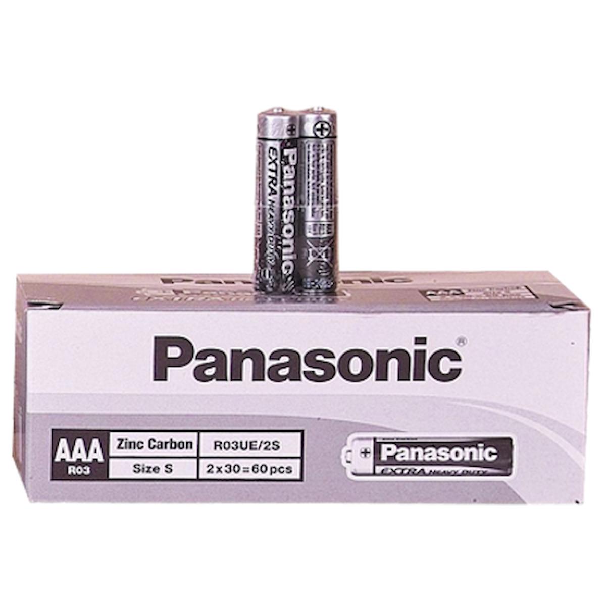 Panasonic R03UE2S AAA / İnce Kalem Pil 60'lı