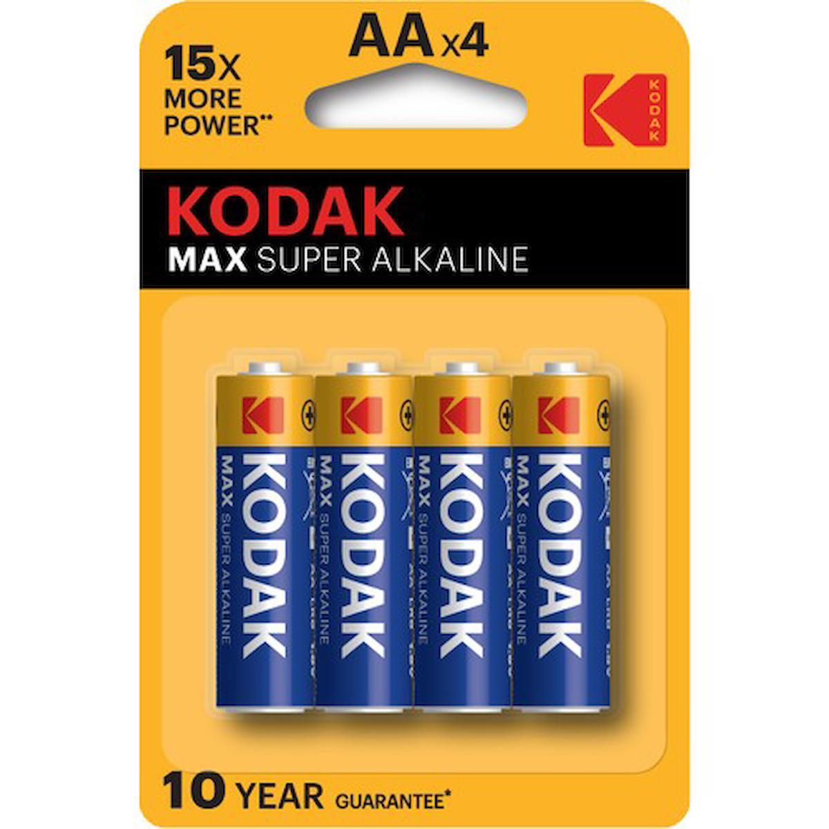 Kodak 1.5 V Alkalin AA / Kalem Pil 4'lü