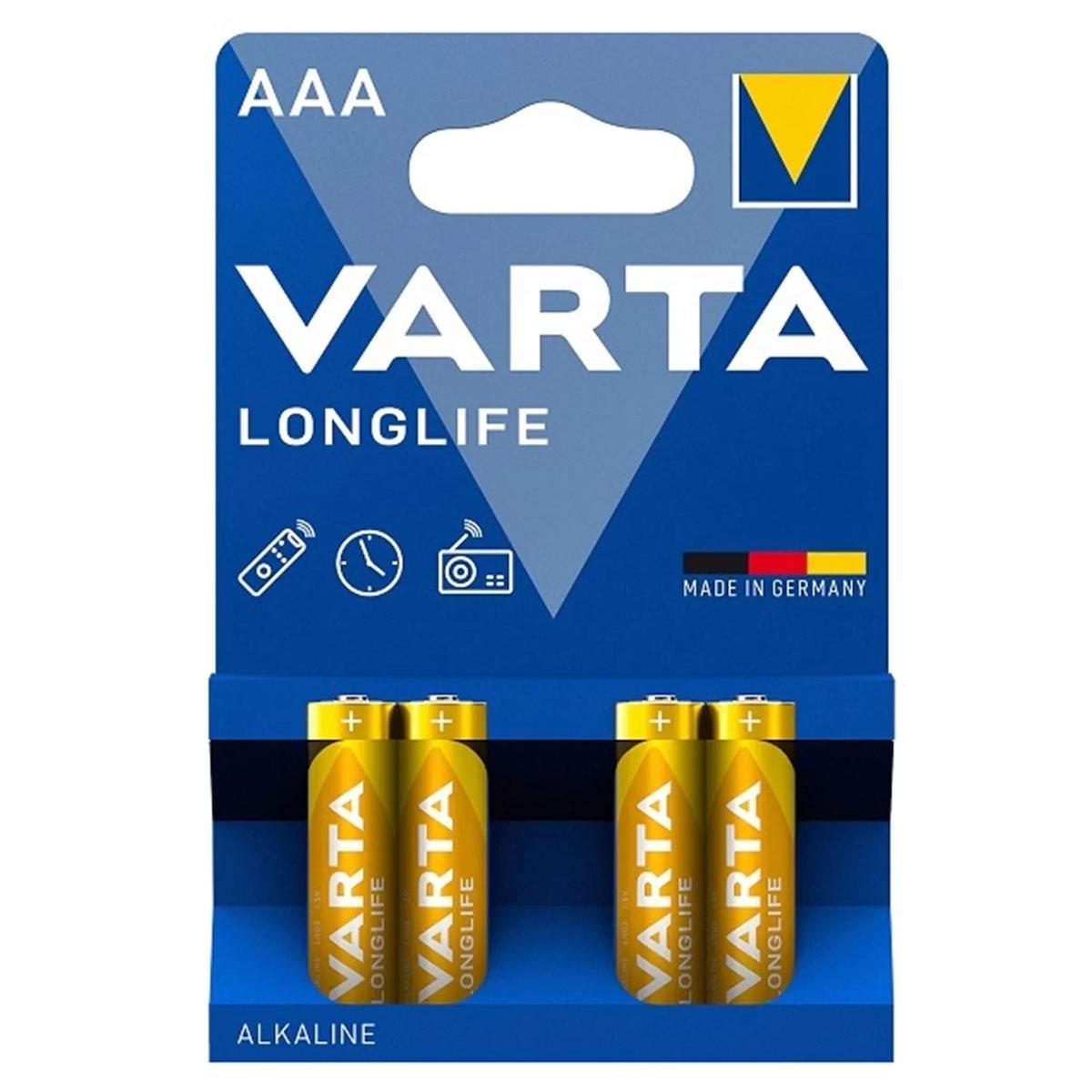 Varta 1.5 V Alkalin AAA / İnce Kalem Pil 4'lü