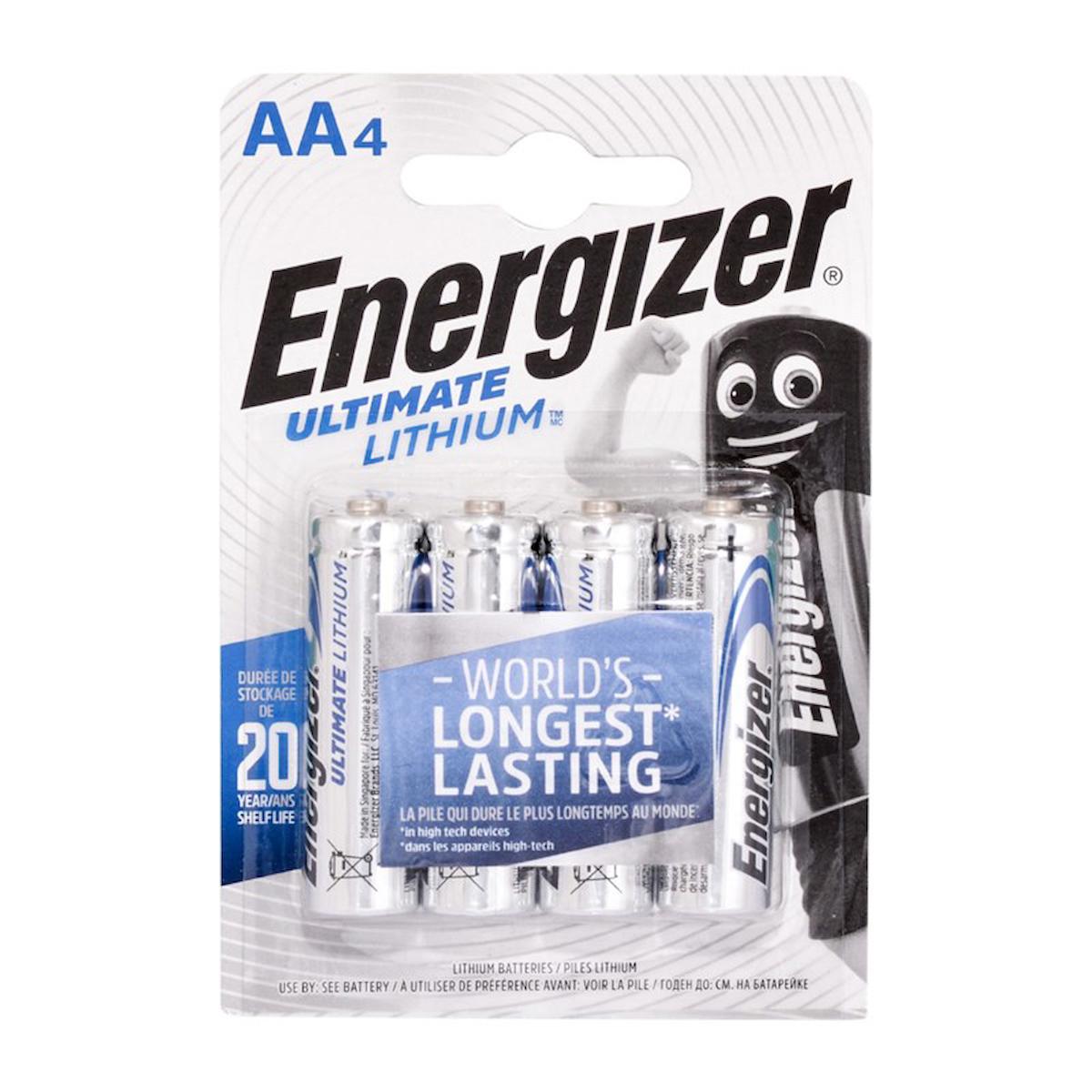 Energizer Ultra 1.5 V Lityum AA / Kalem Pil 4'lü