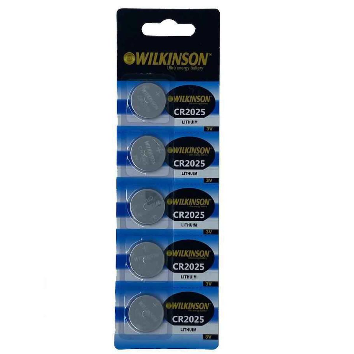 Wilkinson CR2025 3 V Lityum Düğme Pil 5'li