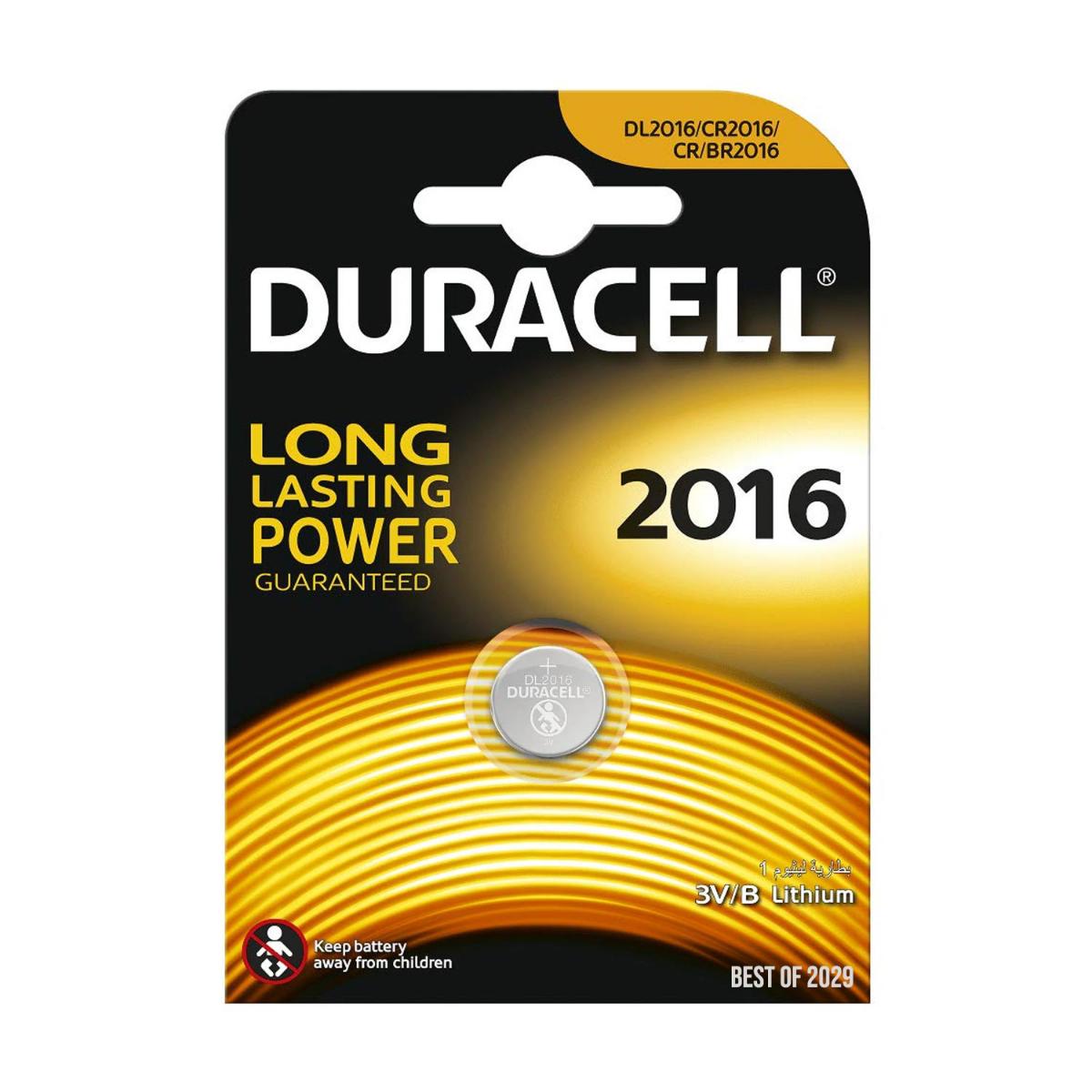 Duracell 2016 3 V Lityum Düğme Pil
