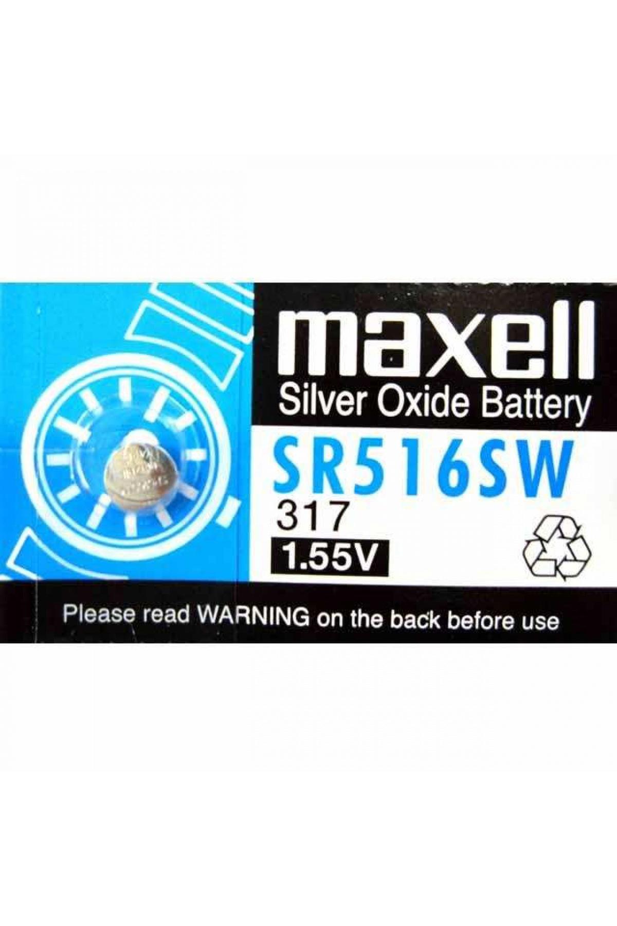 Maxell SR516SW 317 1.55 V Lityum Düğme Pil 10'lu