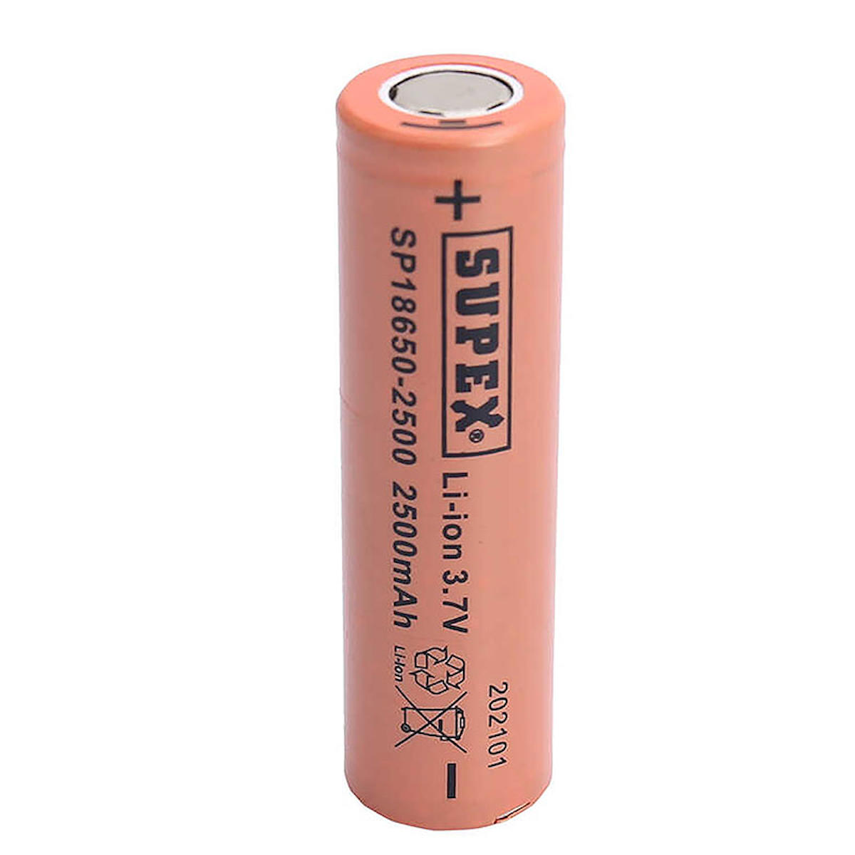Supex 18650 3 V 2500 mAh Li-ion Pil