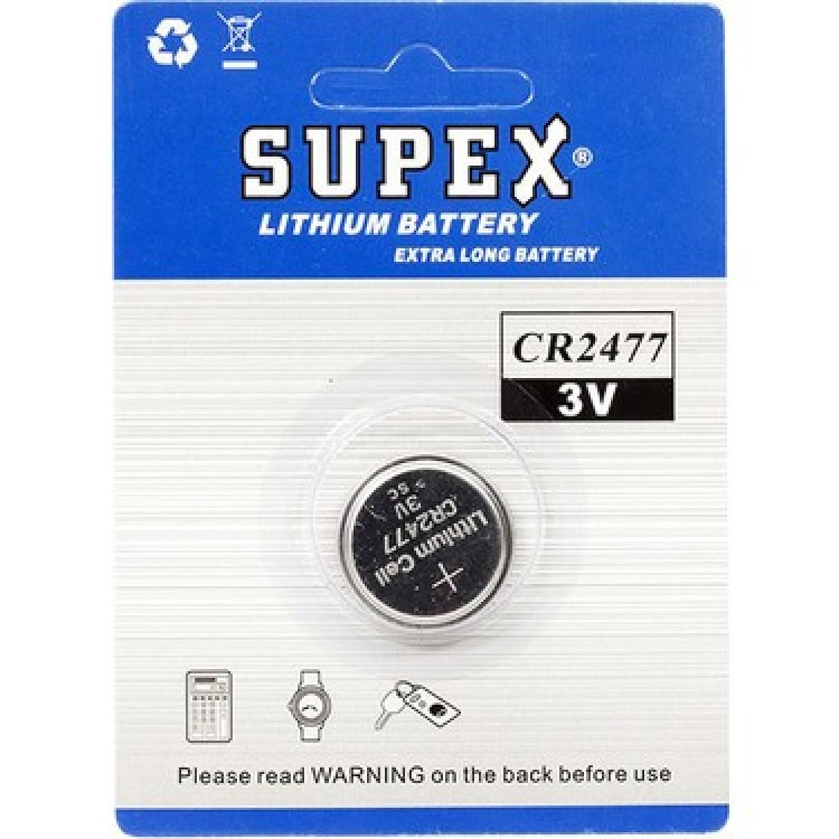 Supex CR-2477 3 V Lityum Düğme Pil
