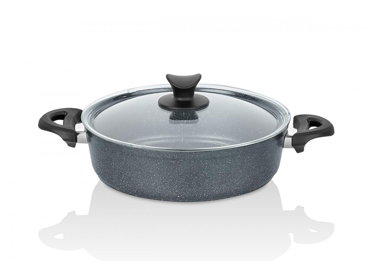 Taç Mastercook No:26 26 cm Granit Basık Tencere