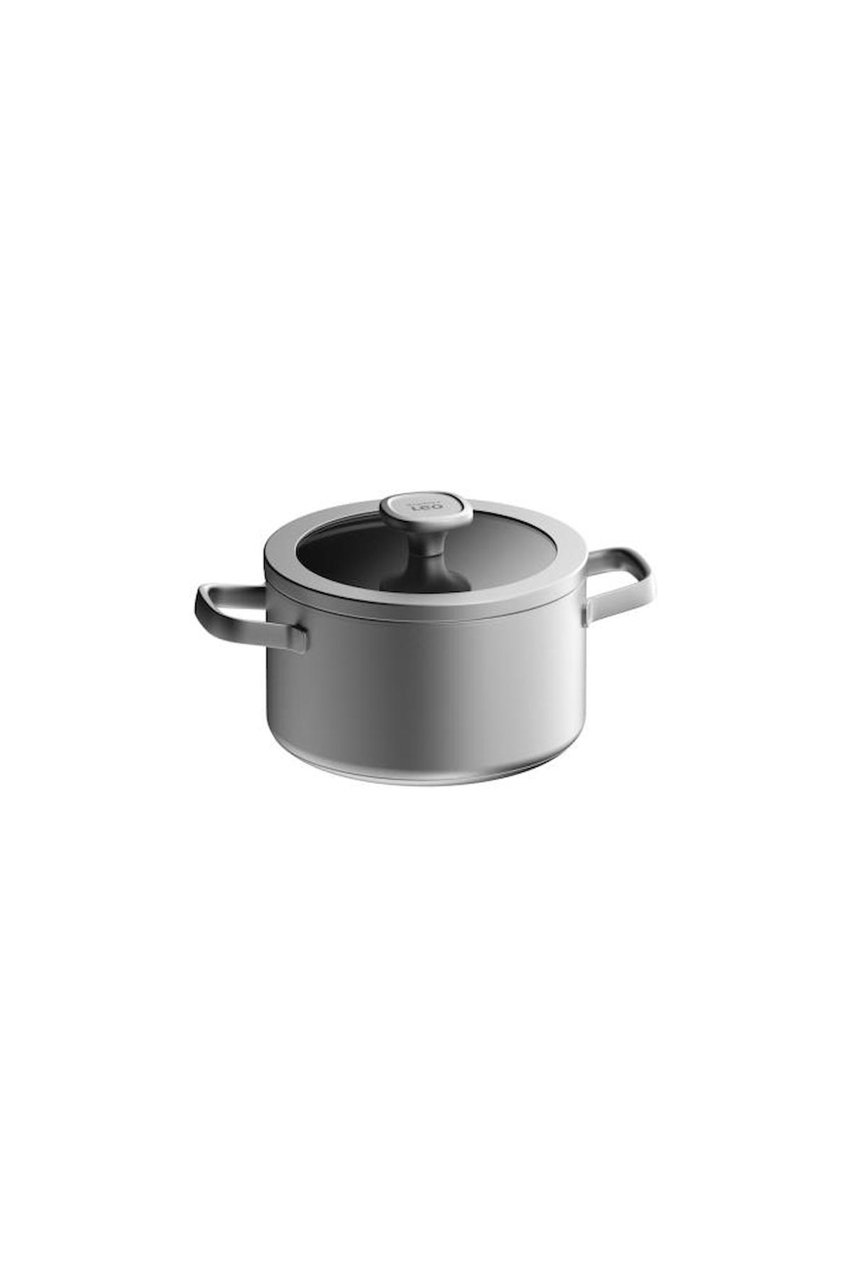 Berghoff Graphite 20 cm Paslanmaz Çelik Derin Tencere