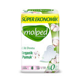 Molped Pure & Soft Organik İnce 18'li Hijyenik Ped 1 Adet