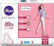 Sleepy Natural Slim Ekstra Organik İnce 6'lı Hijyenik Ped 1 Adet
