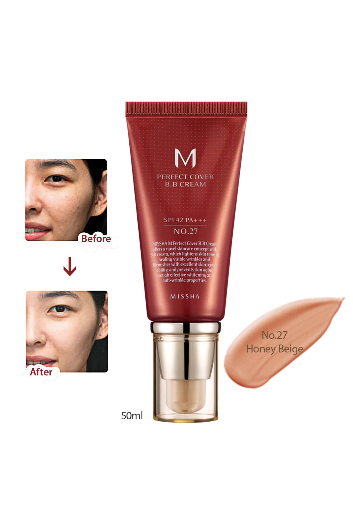 Missha M Perfect Cover No:27 Karma Ciltler İçin BB Krem Koyu Ton