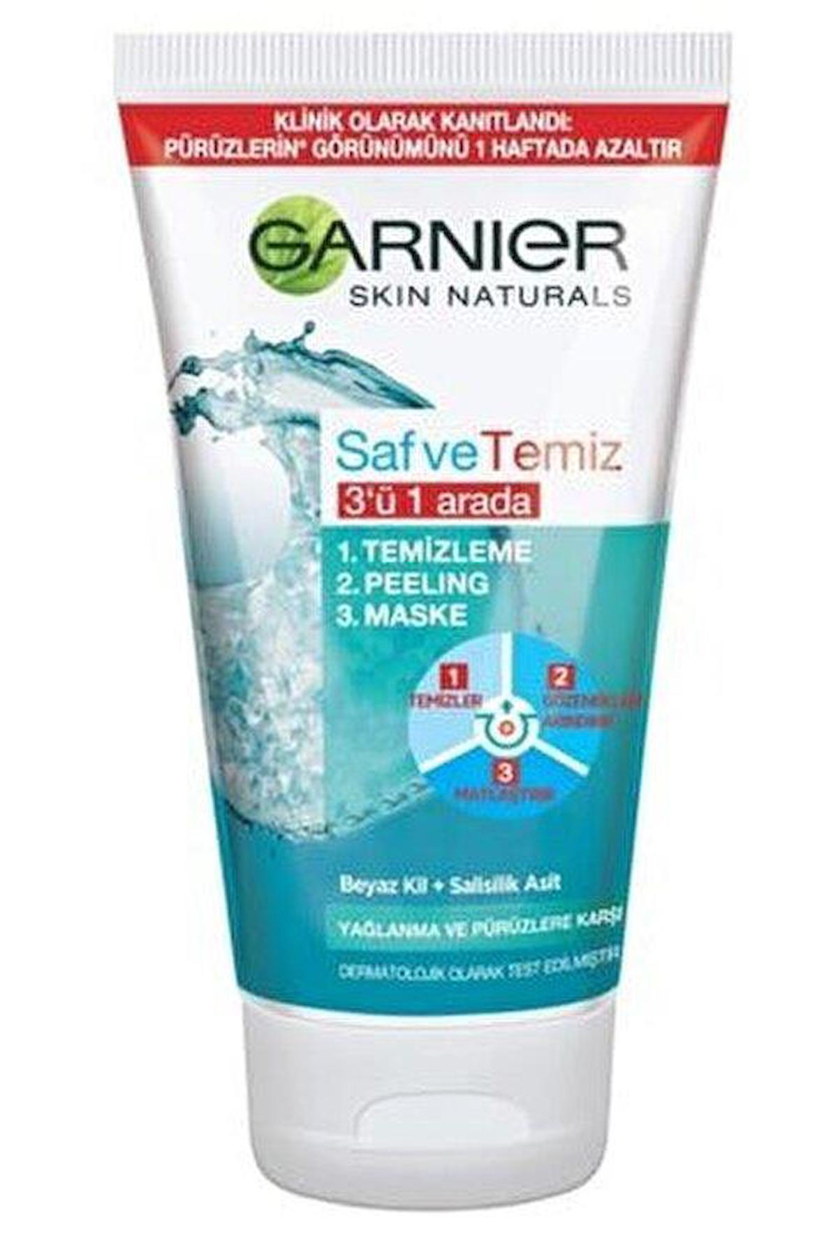 Garnier Saf ve Temiz Killi Krem Yüz Maskesi 150 ml
