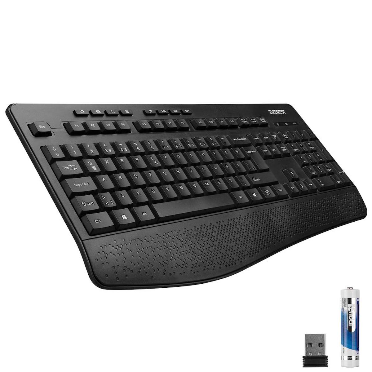 Everest KB-6021 Türkçe 104 Tuşlu Kablosuz Siyah Mekanik Klavye