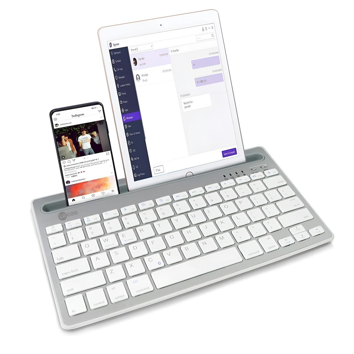 Lenovo BK100 Türkçe 88 Tuşlu Blue Switch Kablosuz Beyaz Mekanik Klavye
