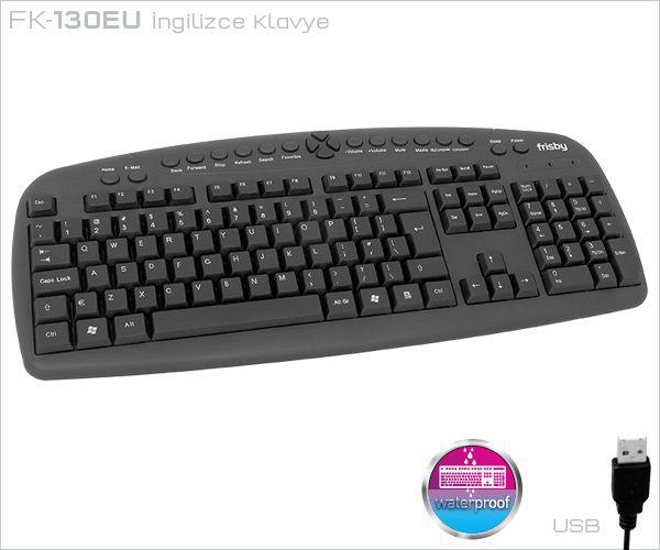 Frisby FK-130EU Türkçe 104 Tuşlu Kablolu Siyah Normal Klavye