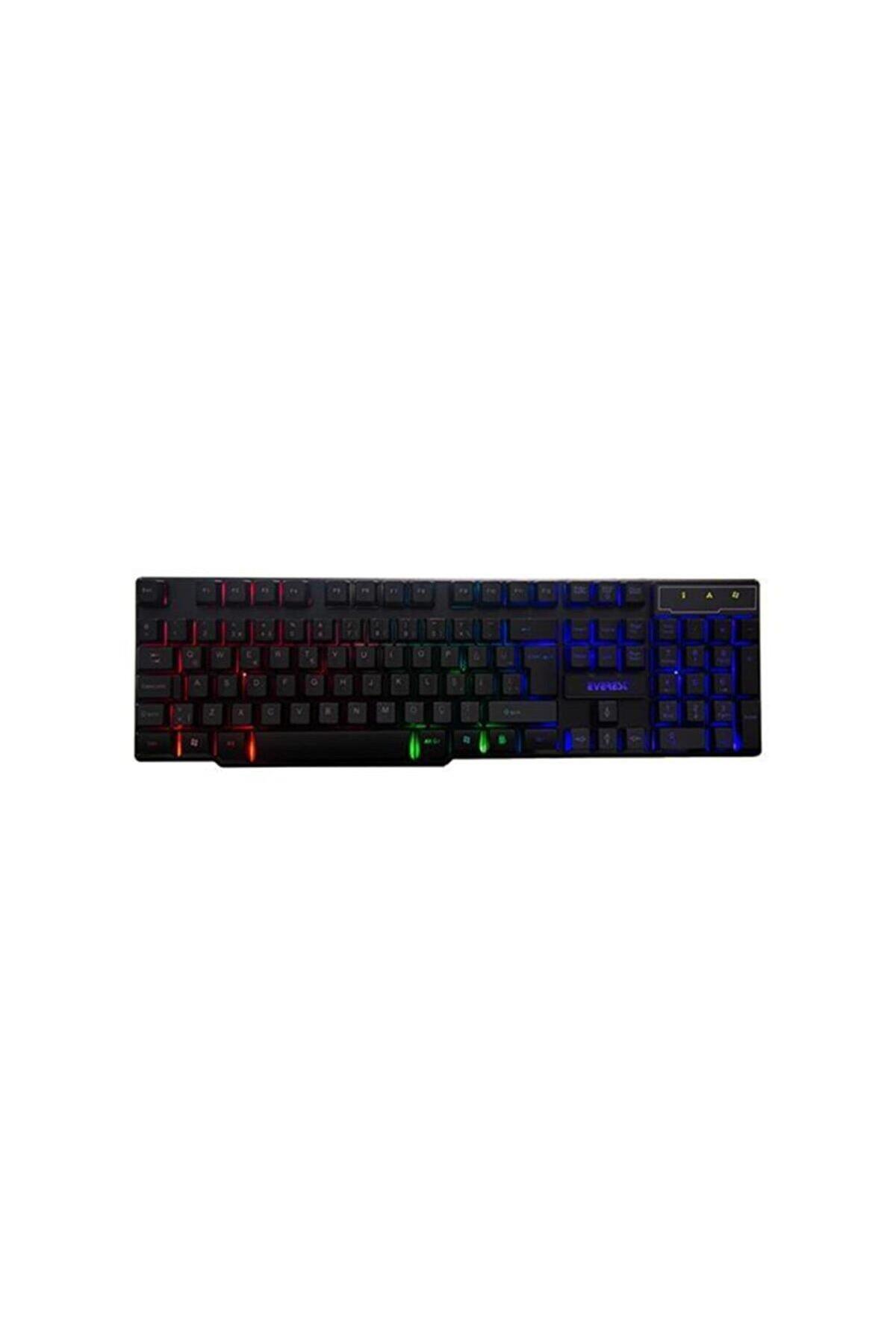Everest KB-188 Türkçe Q 108 Tuşlu Kablolu Siyah Gaming Klavye