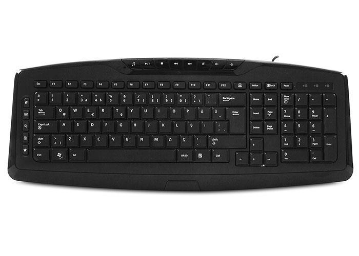 Everest KB-920 Türkçe 104 Tuşlu Kablolu Siyah Mekanik Klavye