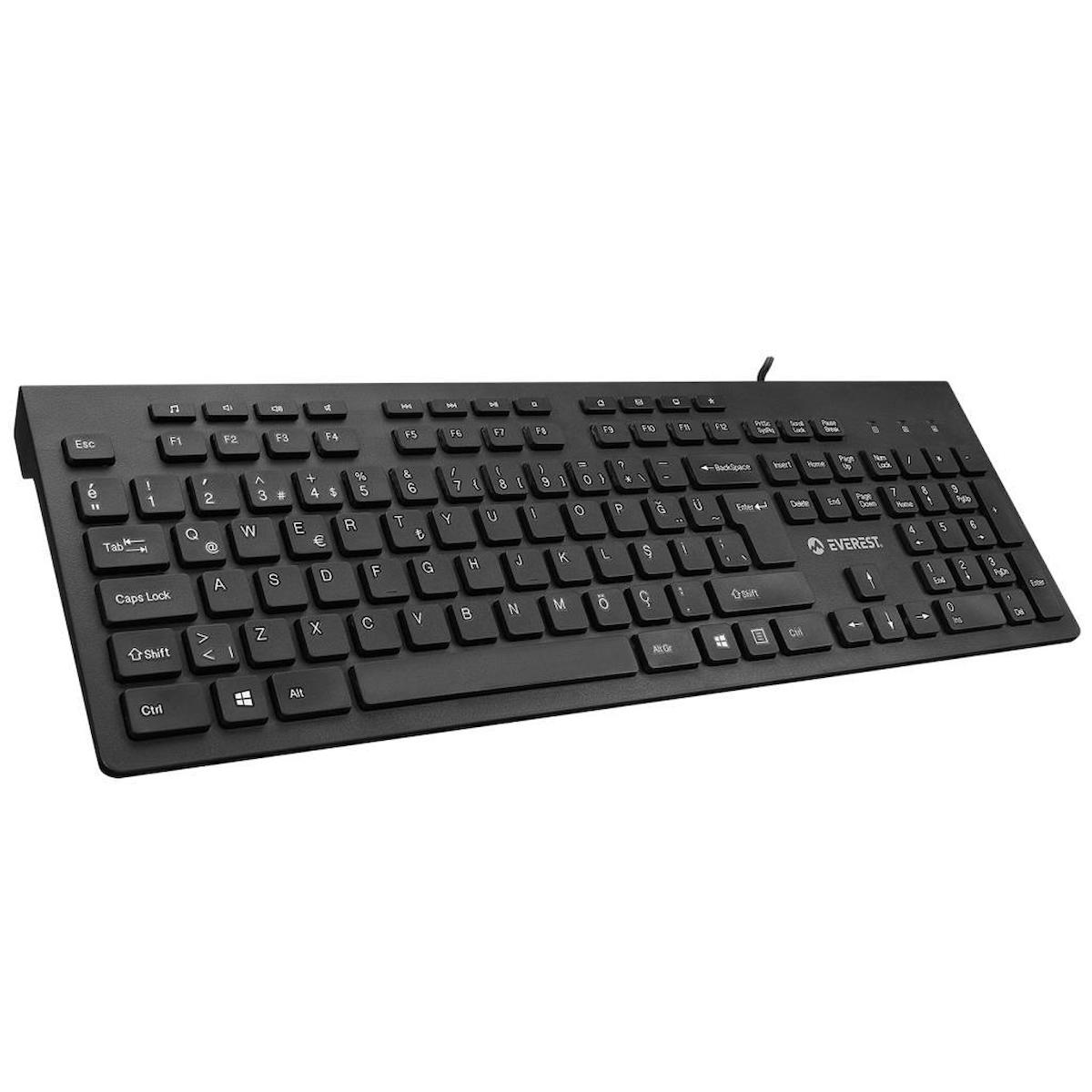 Everest DLK-180 Türkçe 105 Tuşlu Kablolu Siyah Mekanik Klavye