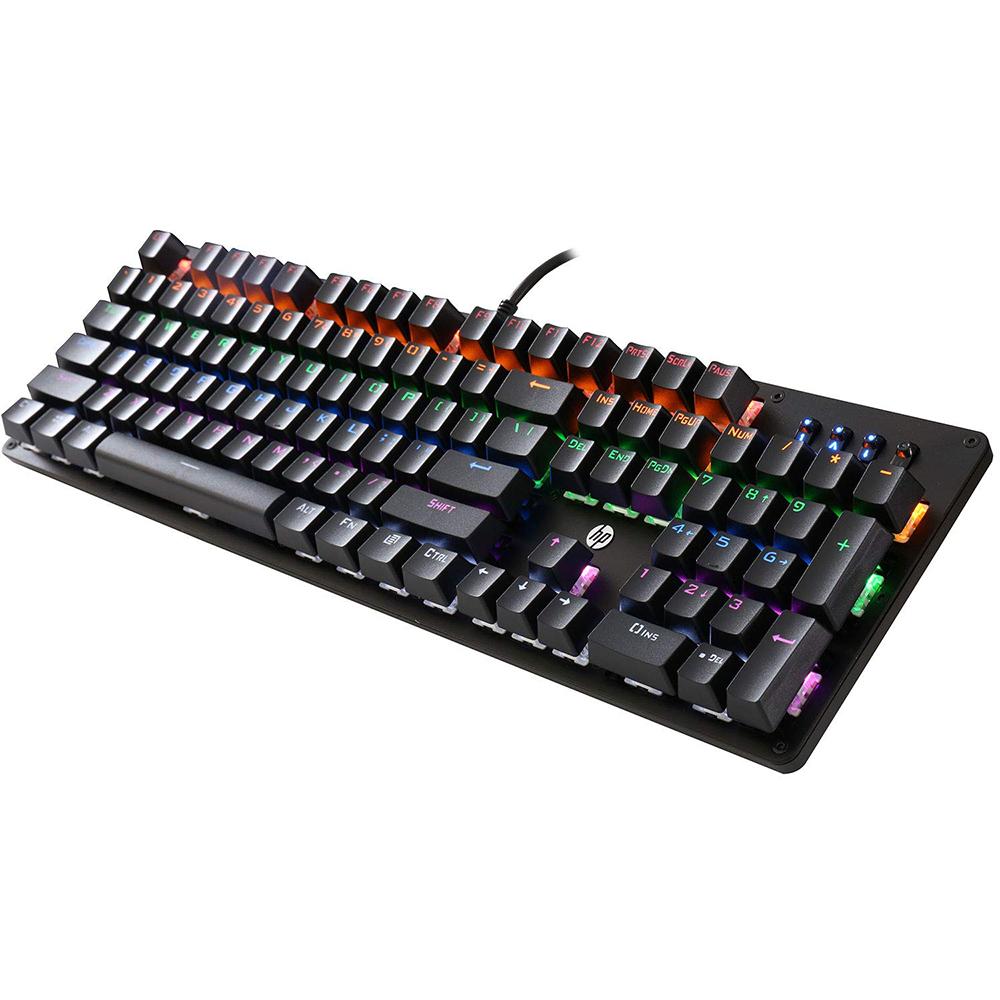 Hp GK100F Türkçe RGB 108 Tuşlu Kablolu Siyah Mekanik Gaming Klavye