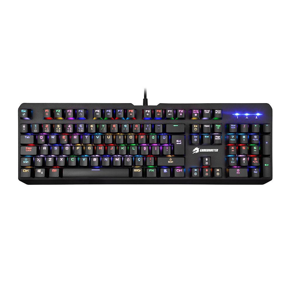 GameBooster GB-G92K Türkçe RGB 104 Tuşlu Blue Switch Kablolu Siyah Mekanik Klavye