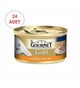 Purina Gourmet Gold Kıyılmış Hindi Etli Yetişkin Yaş Kedi Maması 24x85 gr