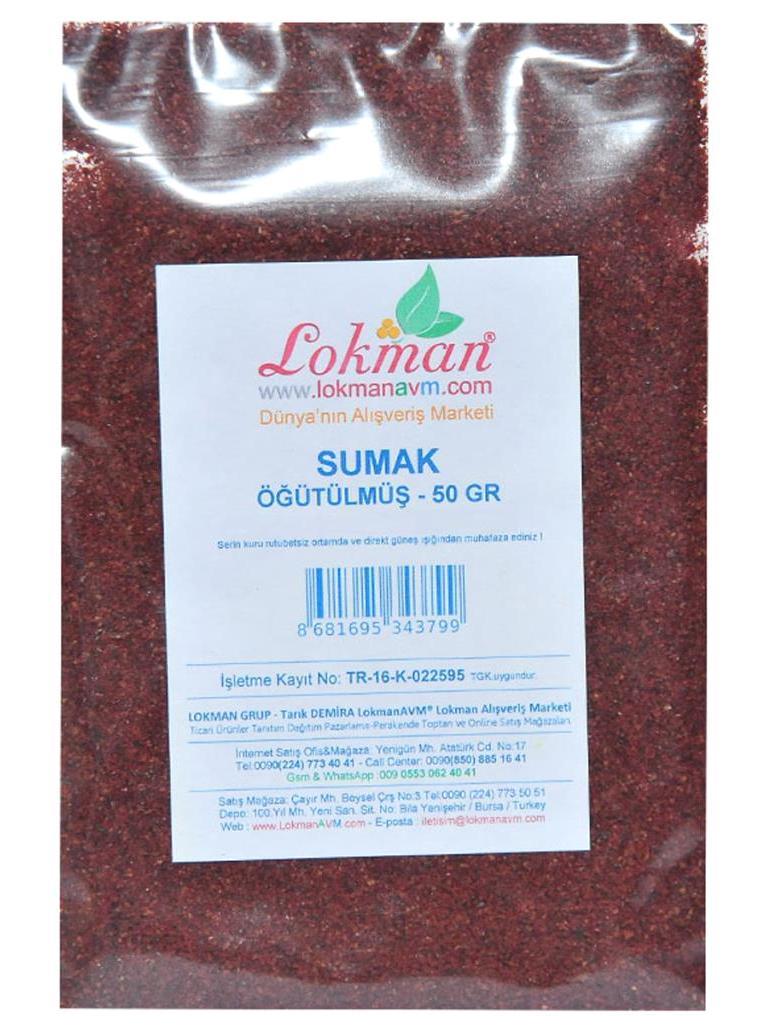 Lokman Avm Vegan Sumak Toz 50 gr