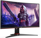 AOC C27G2AE/BK 165 Hz 1 ms 27 inç FHD Kavisli Ekran VA Hoparlörlü VGA HDMI Freesync 1920 x 1080 px LED Oyuncu Monitör