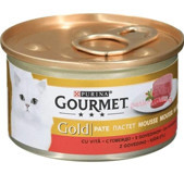 Purina Gourmet Gold Kıyılmış Sığır Etli Yetişkin Yaş Kedi Maması 85 gr