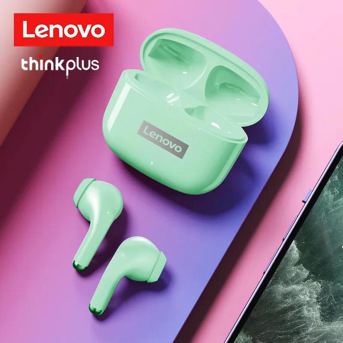 Lenovo Lp40 Pro Livepods 5.0 Kablosuz Kulak İçi Bluetooth Kulaklık Yeşil