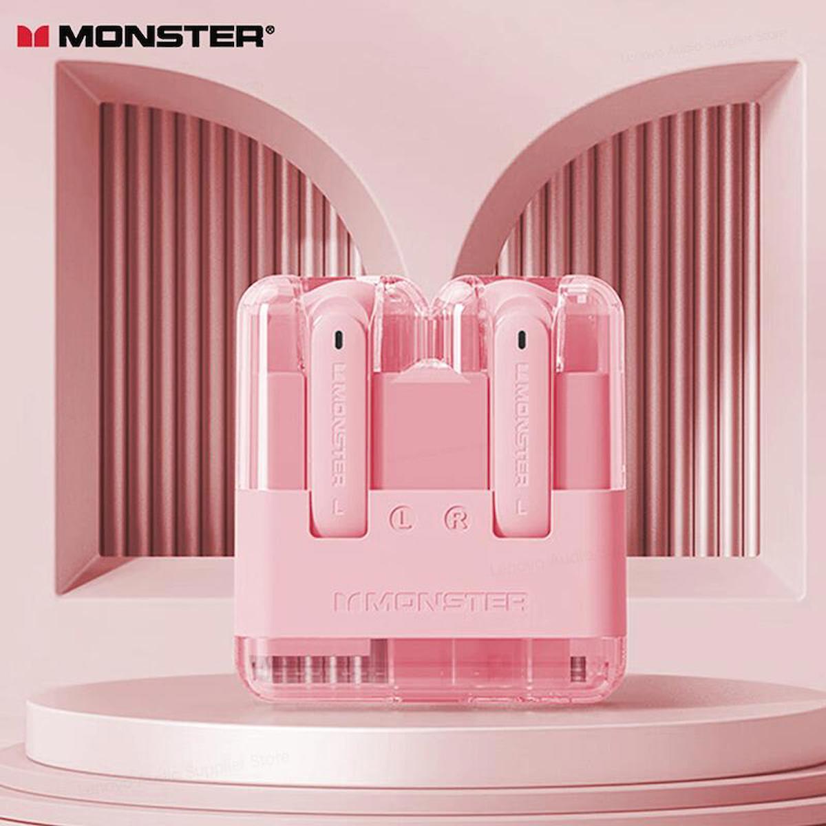 Monster Airmars XKT12 5.3 Oyuncu Kulak İçi Bluetooth Kulaklık Pembe