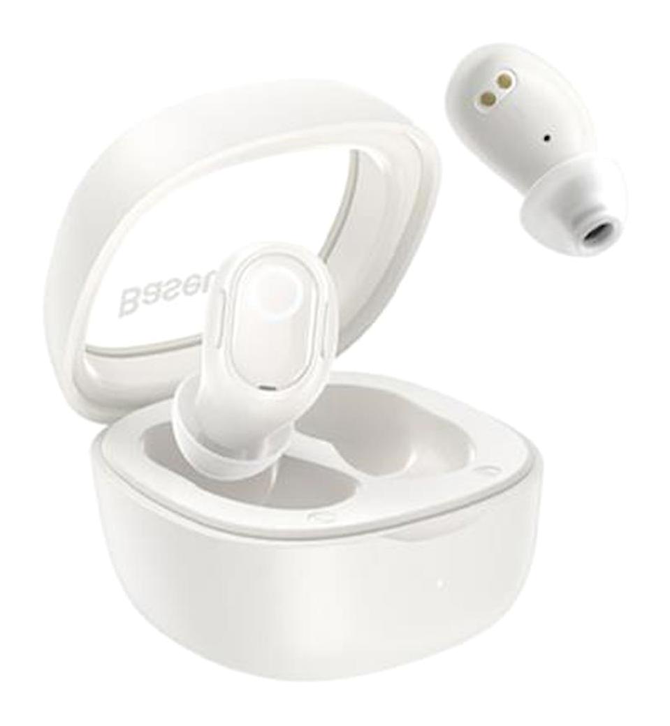 Baseus BT 5.3V HİFİ 5.3 Gürültü Önleyici Kulak İçi Bluetooth Kulaklık Beyaz
