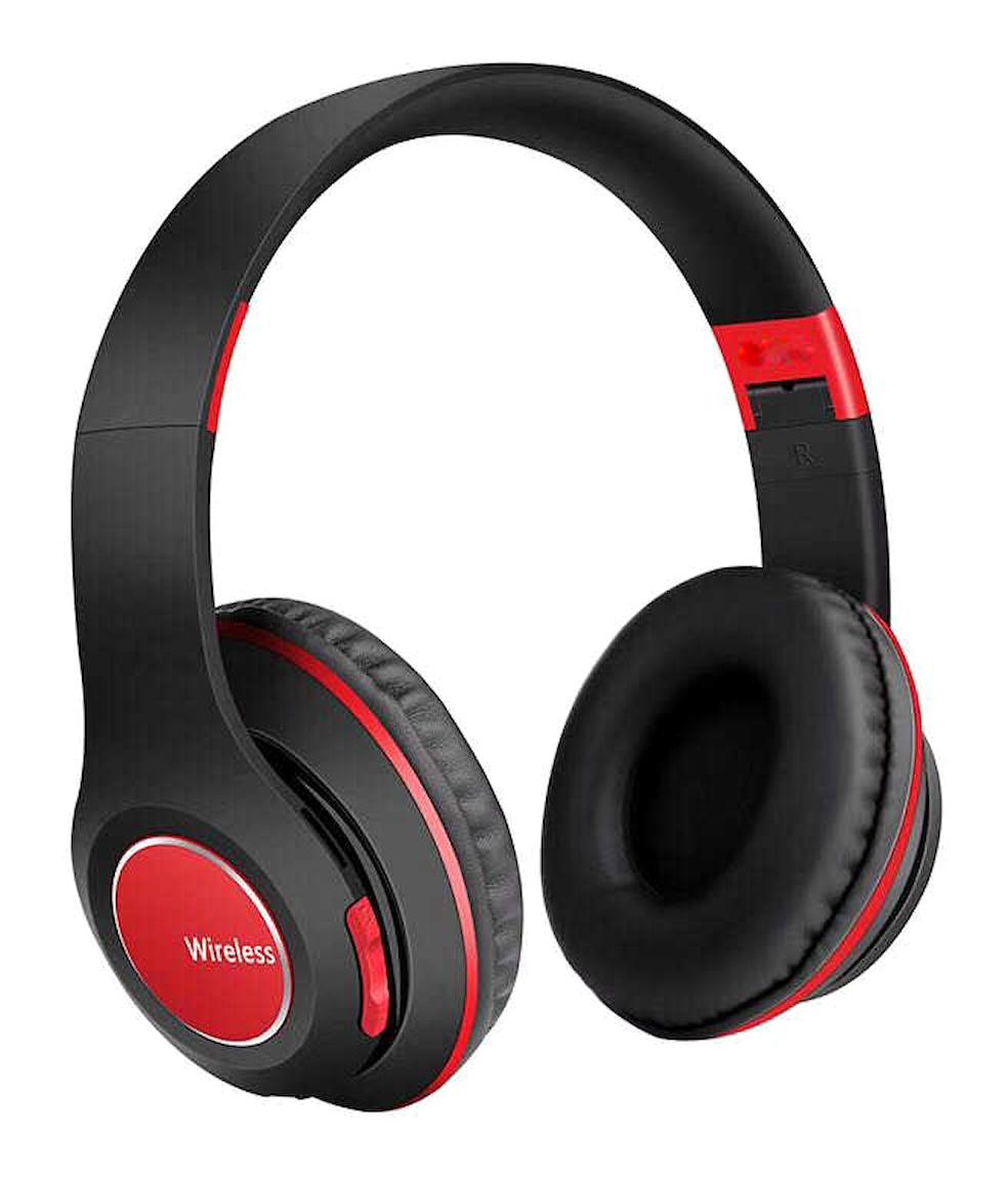 Zore BTK-ZR51 4.2 Kulak Üstü Bluetooth Kulaklık Kırmızı