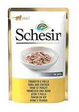 Schesir in Jelly Tavuklu-Ton Balıklı Yetişkin Yaş Kedi Maması 85 gr