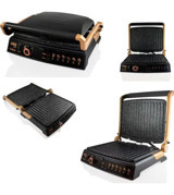 Sarex SR-3410 Toastchef Granit 2000 W Siyah Tost Makinesi