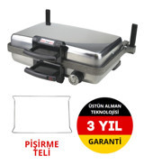 Sevenlex Turbo Grill Granit 2000 W Inox Tost Makinesi